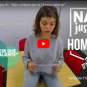 Vídeo Columna NoCopio #1. «Mijo cuidese que la 13 esta caliente»
